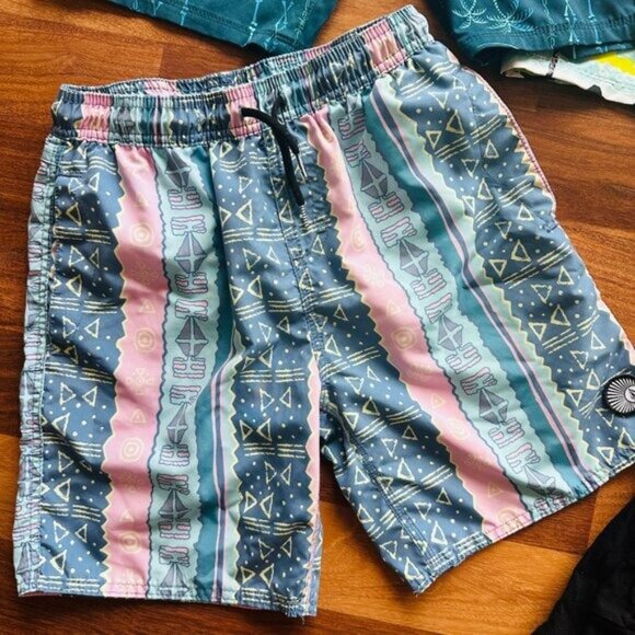 BUNDLE of 4! New Hurley Board Shorts Volcom Swim trunks Quicksilver Boys sz 14 - Picture 12 of 16